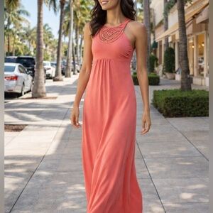 Coral maxi dress Tommy Bahama dress, XS